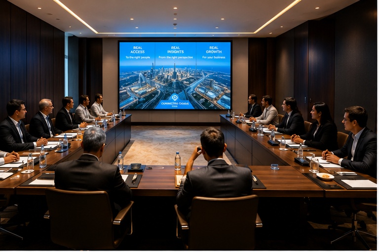 Reunião executiva privada em Dubai
