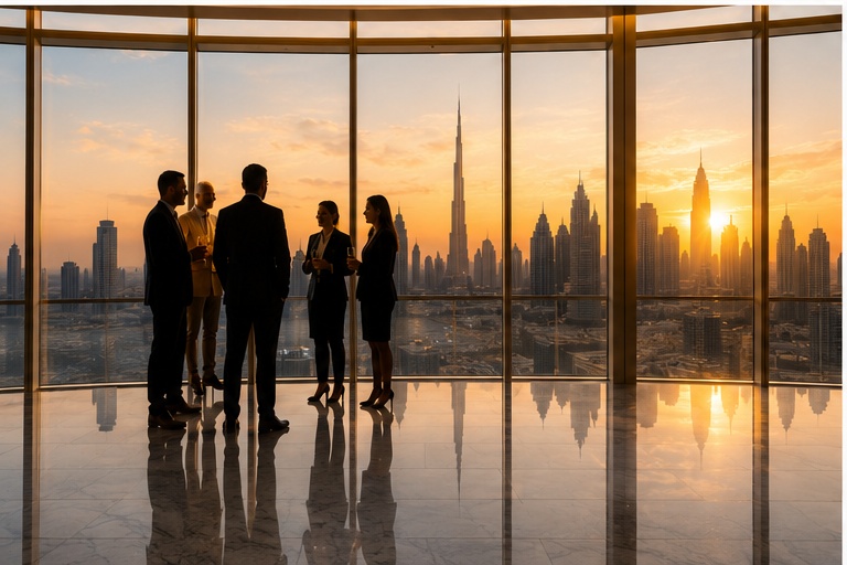 Conexões estratégicas com vista para Dubai
